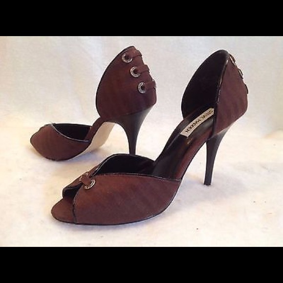 Steve Madden Shoes - Steve Madden Peep Toe Pump 9.5 Brown Stiletto